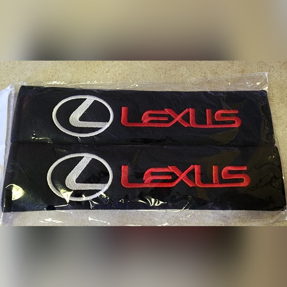 2 Lexus seat belt shoulder pads